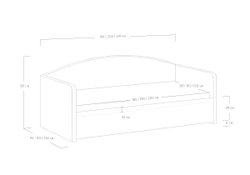 Кровать Uno (90x180)