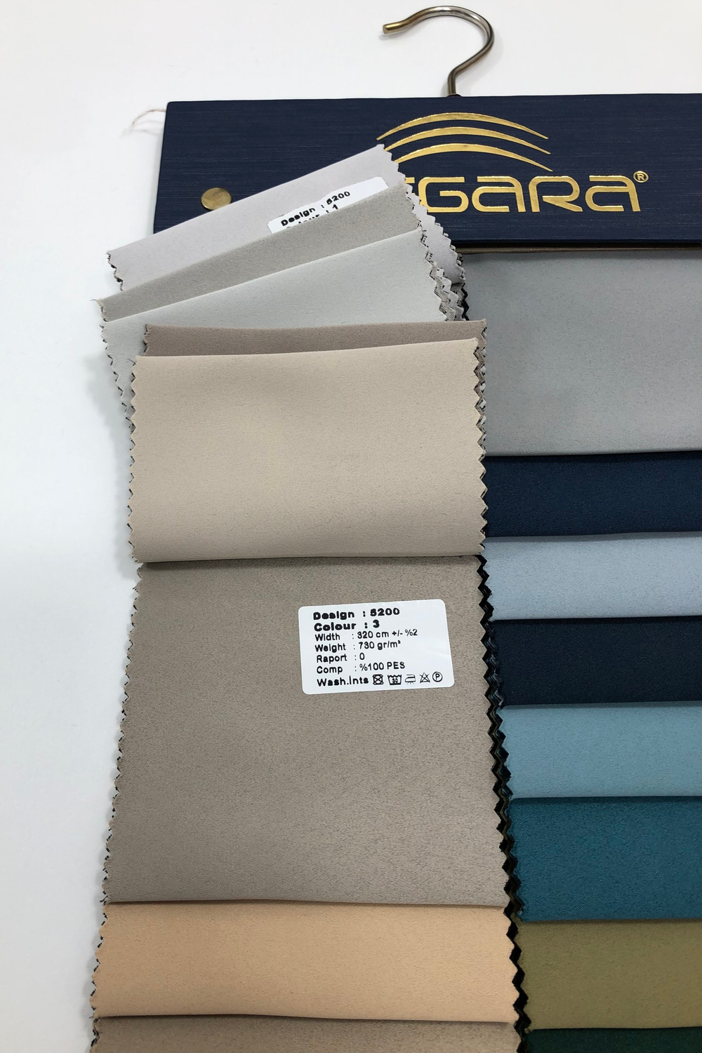 Портьерная ткань двусторонний dimout Megara арт. 5200 (высота 320 см, Турция)