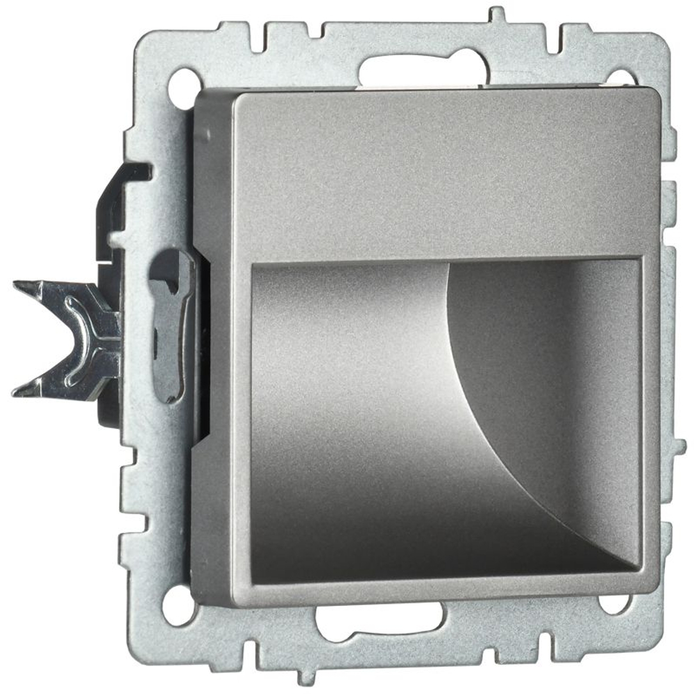 Подсветка светодиодная BRITE встраив. ПЛ20-БрС механизм сталь IEK BR-FL20-K46