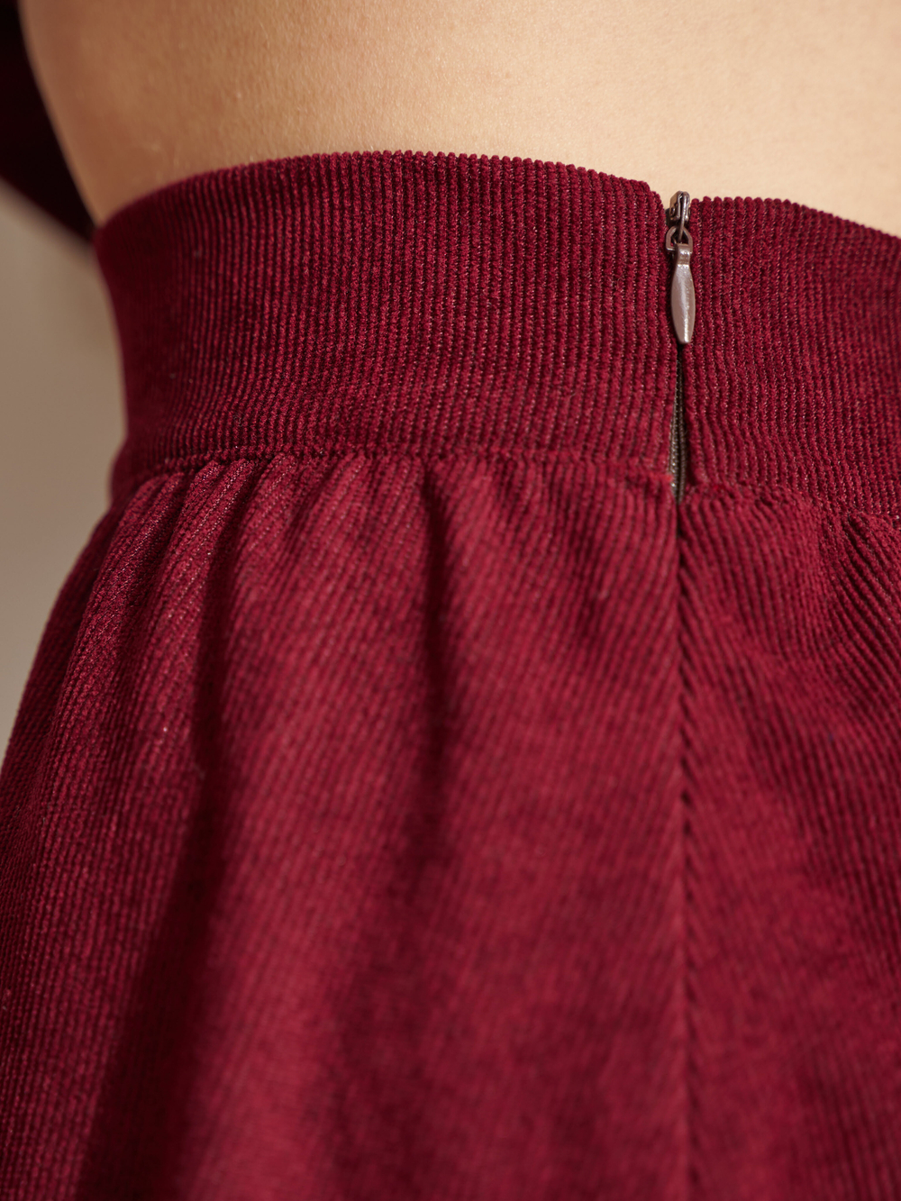 Юбка бохо вельветовая миди