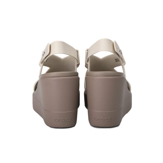 Crocs PU Platform Sandal 'Cement Gray'