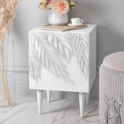 Тумба прикроватная Тропик Классика Айс Сильвер левая