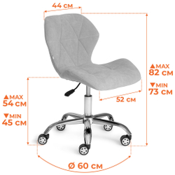 Кресло SELFI флок , розовый, 137