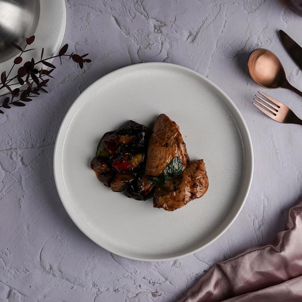 Тарелка с бортом d 25,2 см h3,5 см Frost White Moon P.L. Proff Cuisine [6]