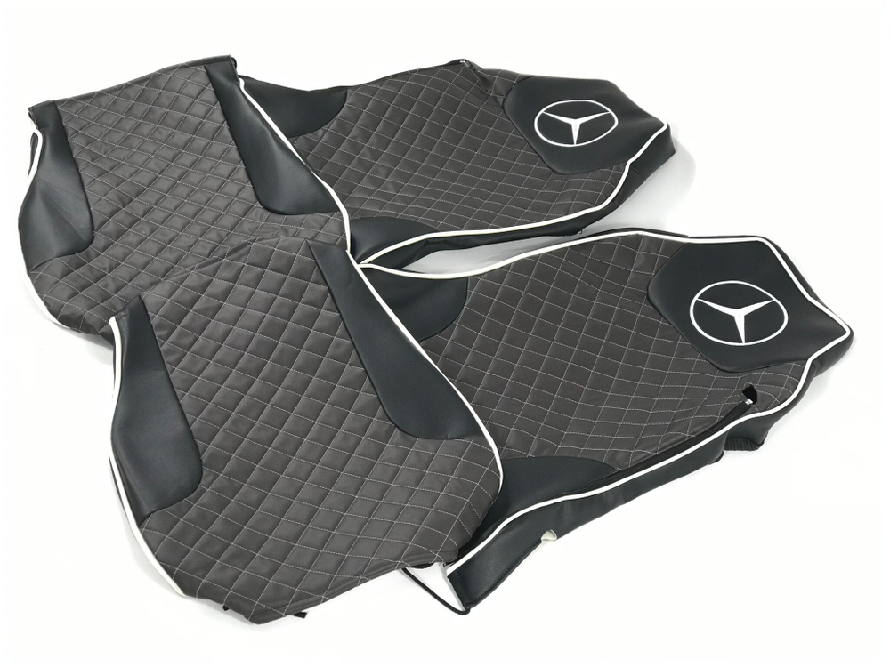 Чехлы Премиум стеганные кожаные MERCEDES MP2/MP3 2004-2013 MR41