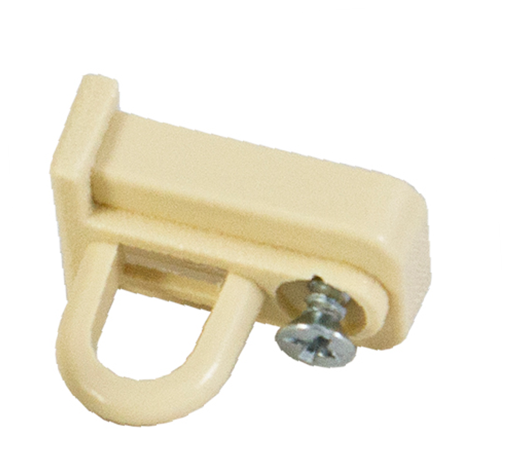 Заглушка торцевая для профиля Стэлс однорядного и трехрядного, цвет ваниль