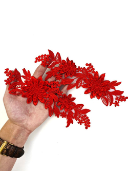 Патч красный 26*8 см