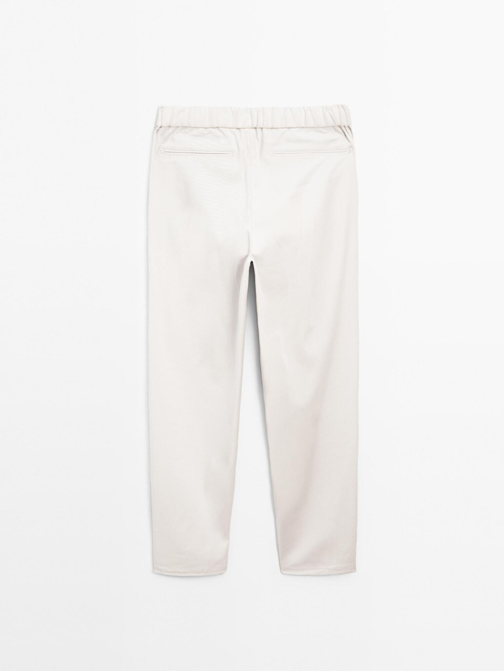 Massimo Dutti Джоггеры из смесового хлопка, каменный