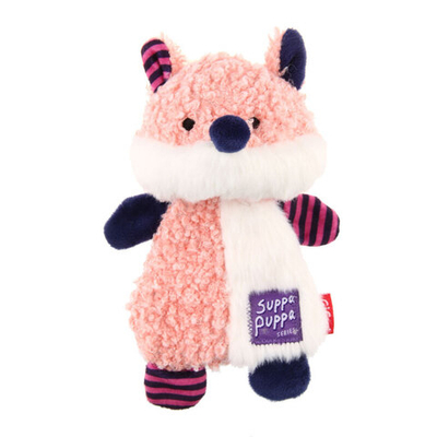 85006 Игрушка для маленьких собак Лиса с пищалкой 17,5см, серия SUPPA PUPPA, Gigwi