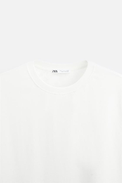 ZARA ФУТБОЛКА БЕЗ РУКАВОВ, БЕЛЫЙ