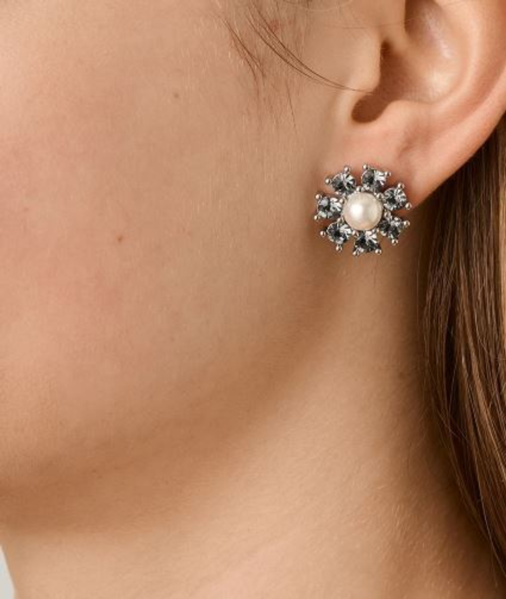 Серьги Dyrberg Kern AUDE SS GREY / WHITE PEARL 450100