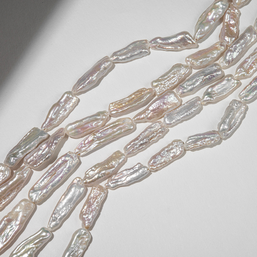 Жемчуг культивированный "Бива", белый, 20-32,5мм