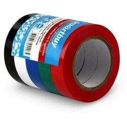 Изолента Smartbuy, набор из 5 цветов, 0.15х15мм, 10 метров (SBE-IT-15-10-mix)