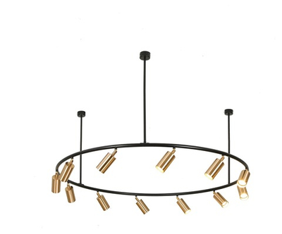 07615-12 Люстра Кайко черный/бронза Gu10 60W
