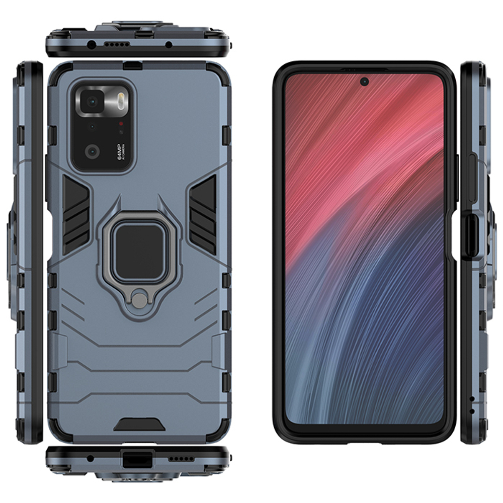 Противоударный чехол с кольцом Panther Case для Xiaomi Poco X3 GT