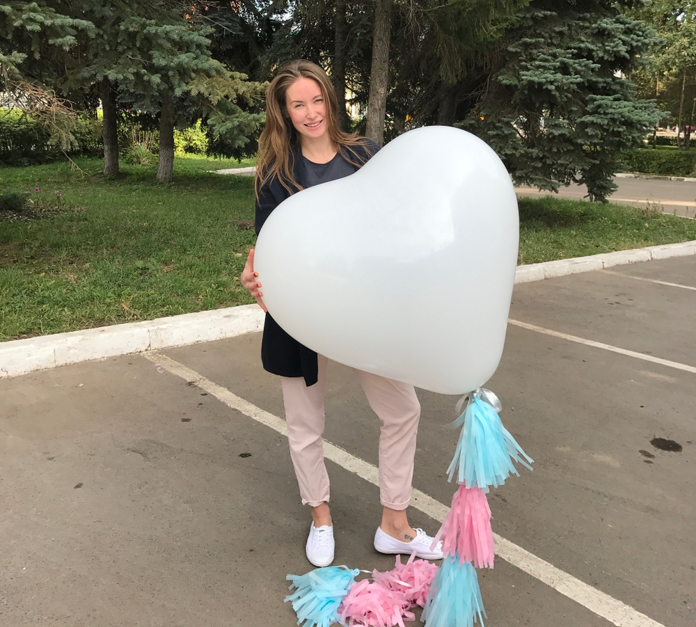 Набор шаров Белое Сердце