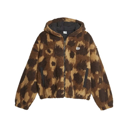 Женская толстовка PUMA Downtown AOP Sherpa Jacket