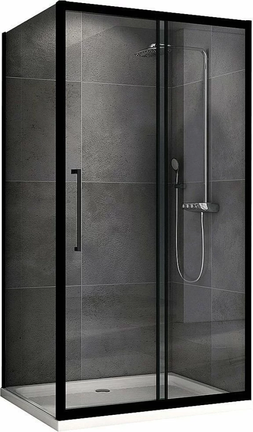 Душевой уголок ABBER Schwarzer Diamant AG30130BH-S100B 130х100 стекло прозрачное/профиль черный