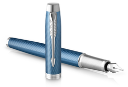 Parker IM Premium - F318 Blue Grey CT, перьевая ручка, F