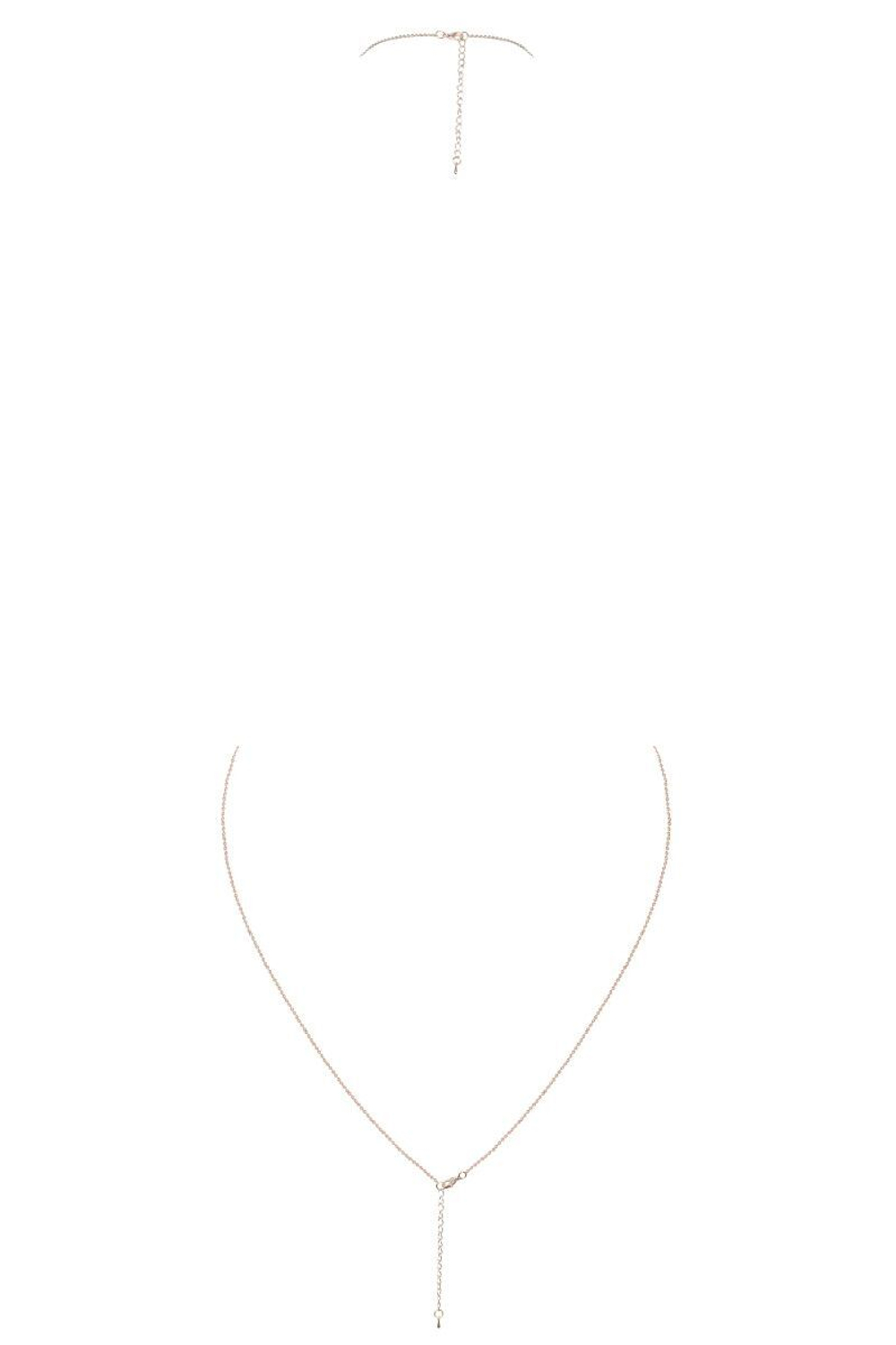 Золотистое украшение на тело с переплетением