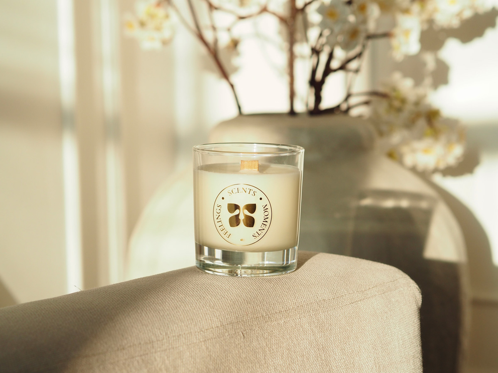 Свеча в стеклянном стакане 320 мл, «Лесная амбра»