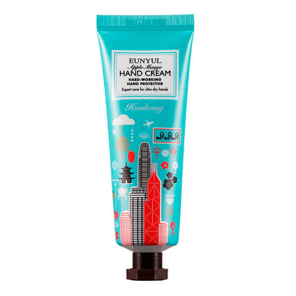 Крем для рук с экстрактом манго серия Города мира Гонконг Eunyul Apple Mango Hand Cream 50г