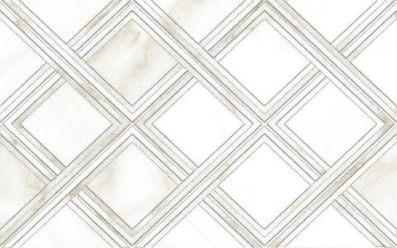 Плитка облицовочная Calacatta Gold белый 40*25 03 ромбы 10100001120