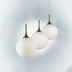 813031 Подвес GLOBO 1х40W E14 бронза/белый