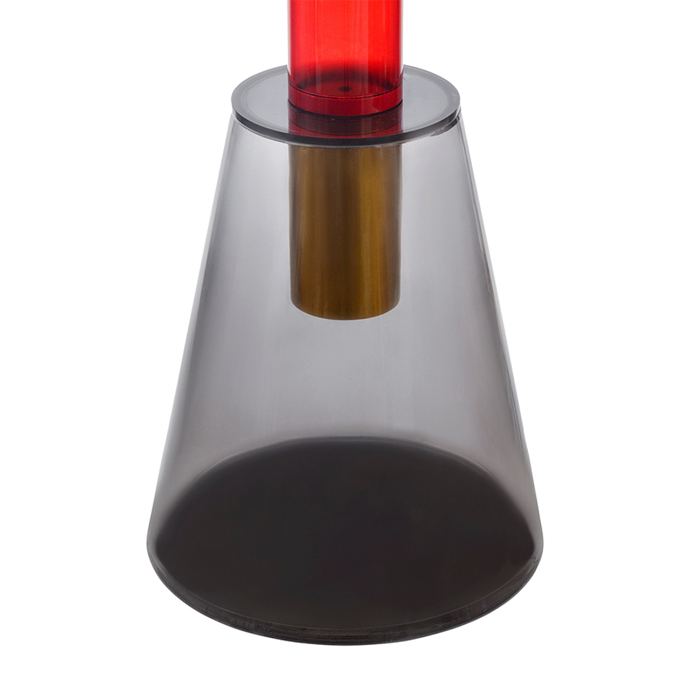 Столик кофейный amalie, D60 см, серый/красный