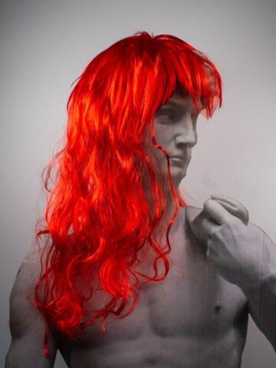Парик карнавальный "Vivid", red (50 см)