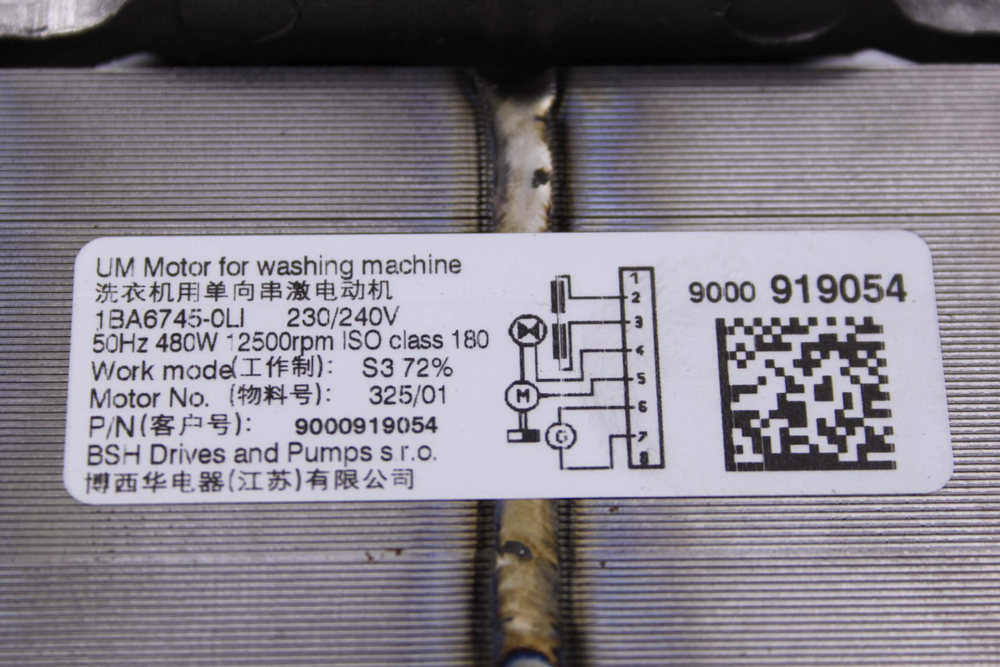 Двигатель(мотор) стиральной машины Bosch Siemens 9000919054