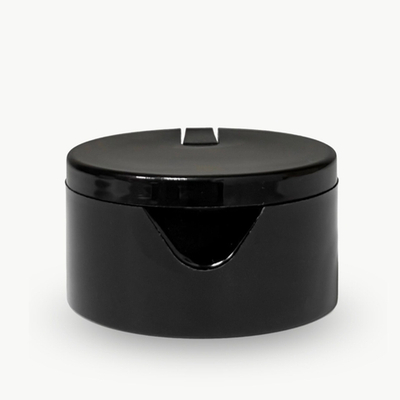 Крышка 24 флип-флоп черная гладкая широкая