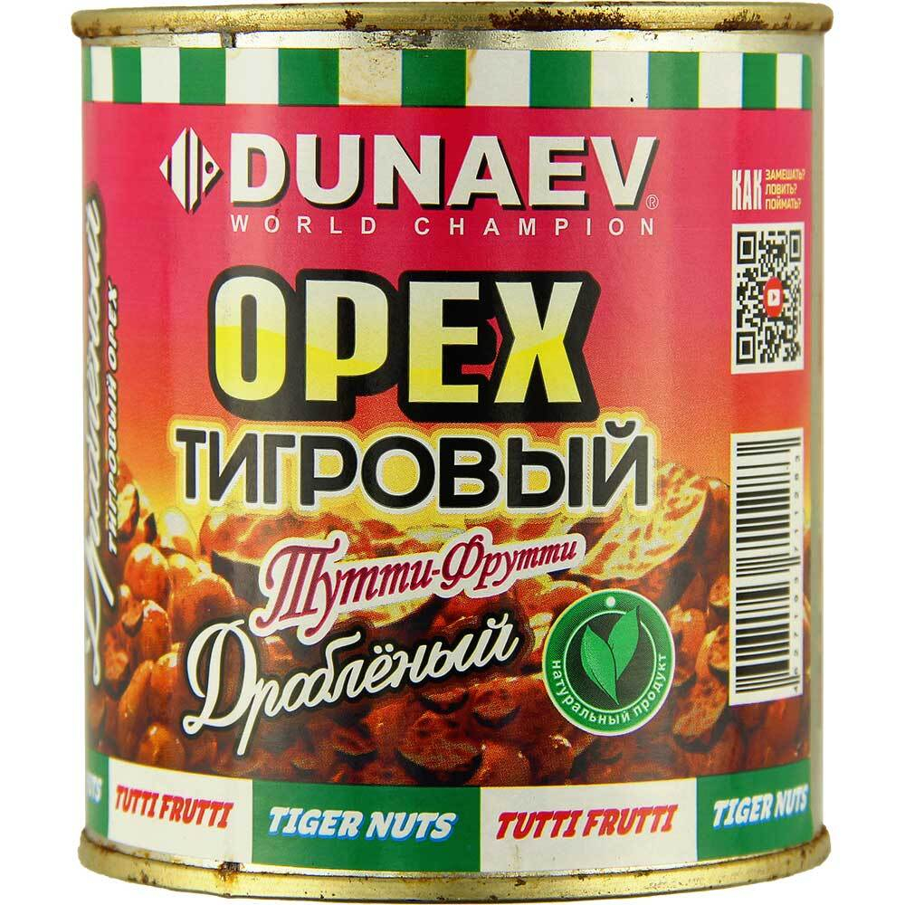 Добавка для прикормки м/банка 320мл DUNAEV Тигровый орех дробленый Тутти-Фрутти