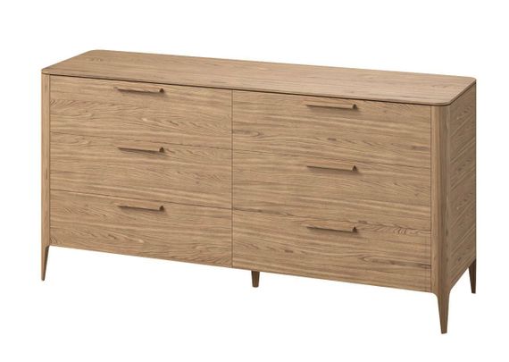 Комод Type oak 6 ящиков ширина 170 см (натуральный дуб)