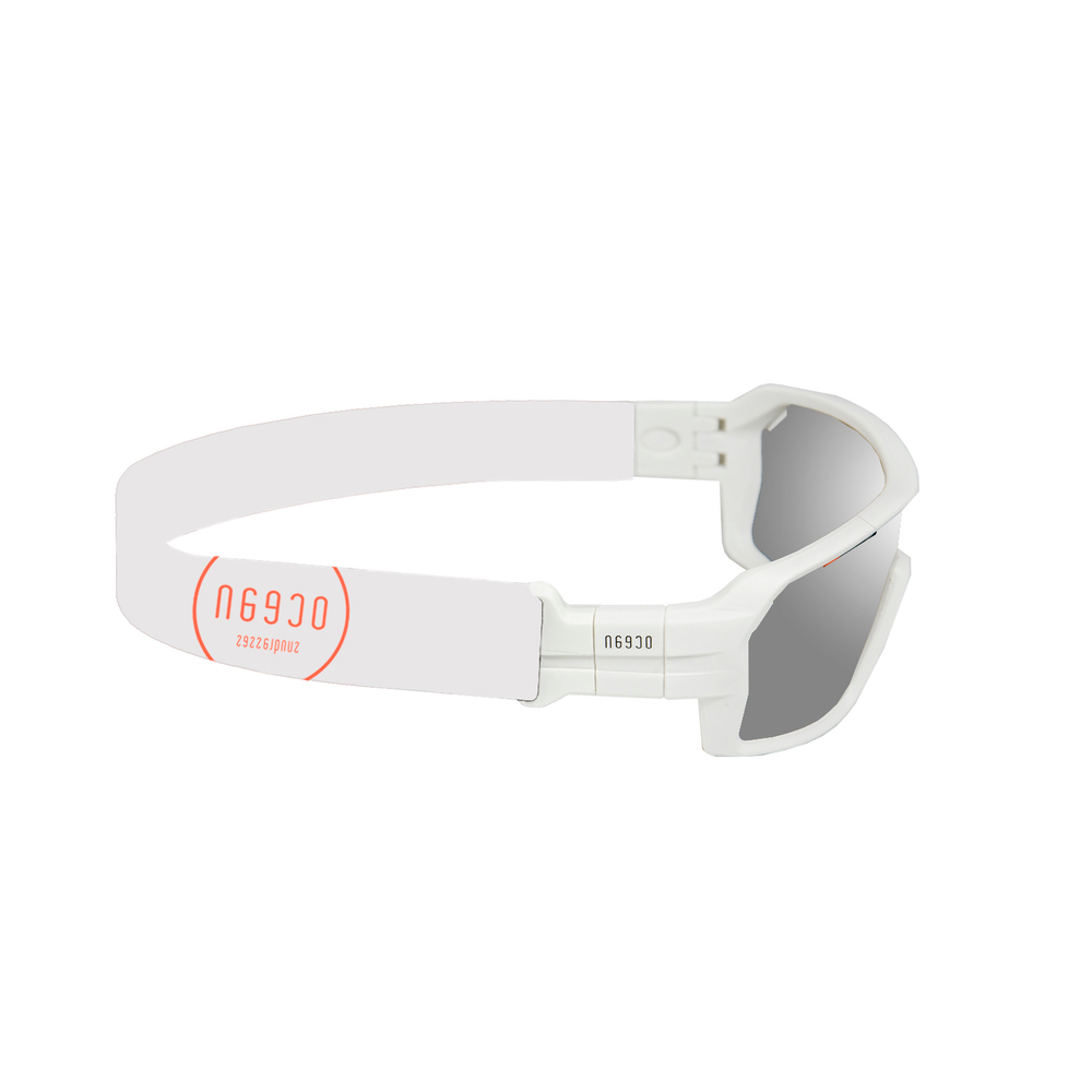 Спортивные очки OCEAN Chameleon Matt White / Revo Grey Polarized lenses