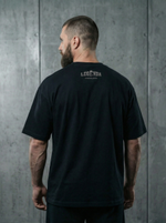 Футболка оверсайз хлопковая черная Legenda Кости боевые