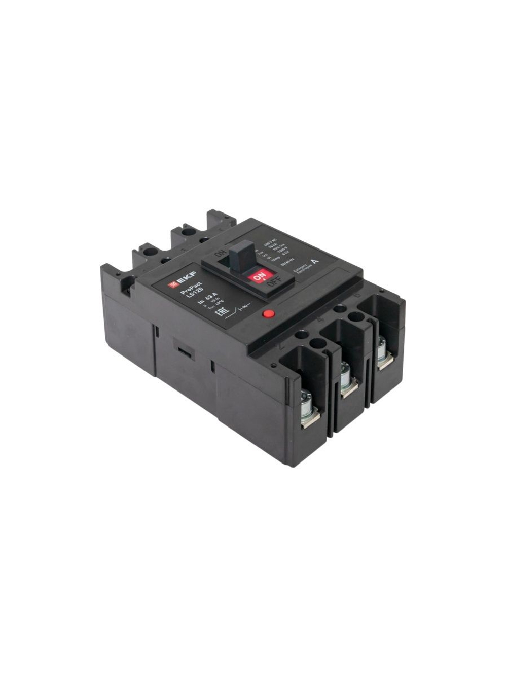 Выключатель автоматический 3п 63А 18кА LS125 ProPact EKF mccb-125-18-3-63-ls