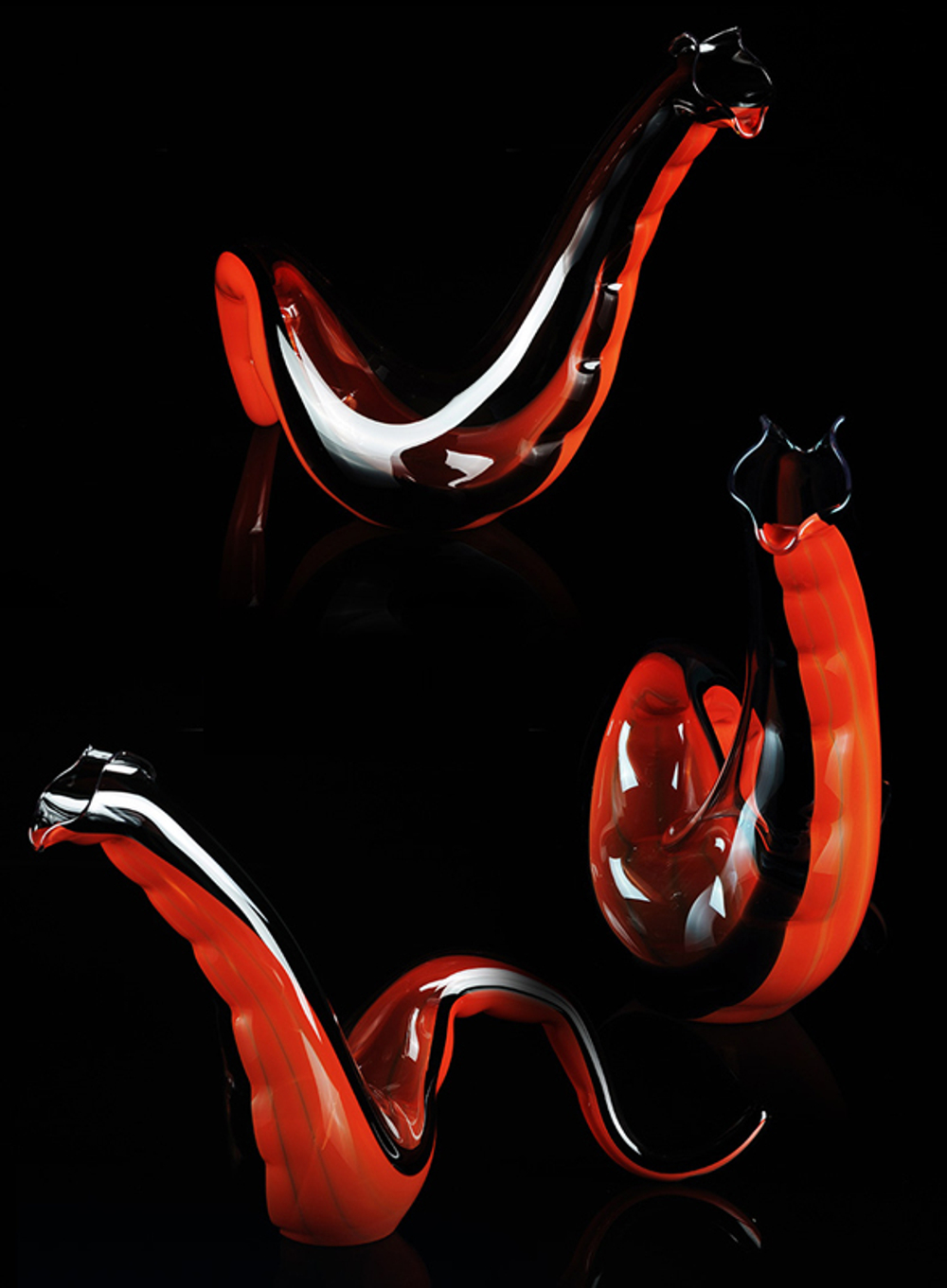 Декантер для вина 1850 мл Riedel Red-Black Dragon Австрия фрагменты