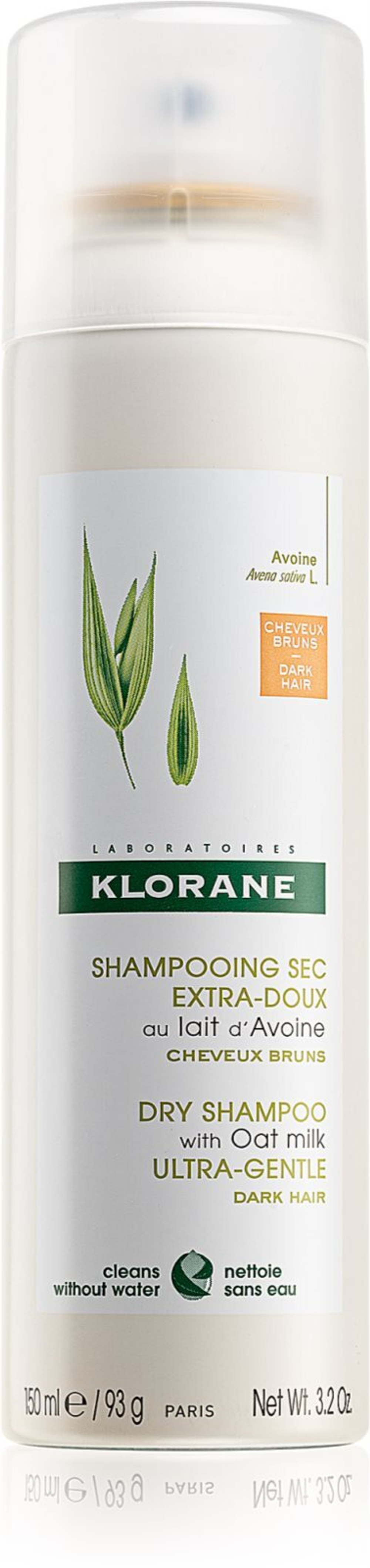 Klorane Avoine - мягкий сухой шампунь для темных волос /   150  ml  / GTIN 3282770200850