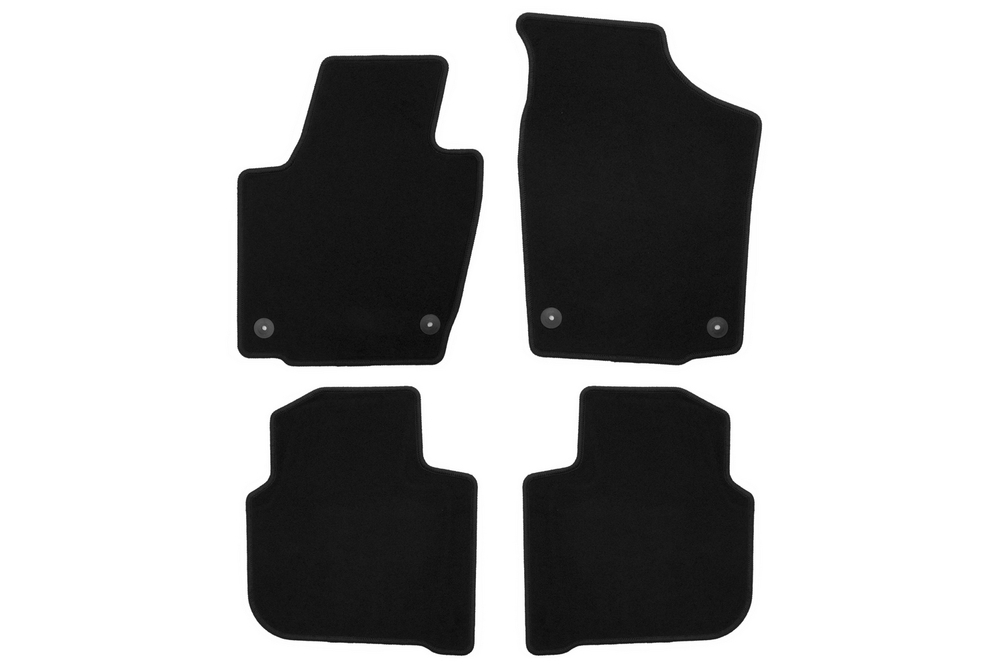 Коврики в салон для SKODA Rapid 2012-2017, 2017-2020, седан, 4 шт.(текстиль) KVR01451701200K