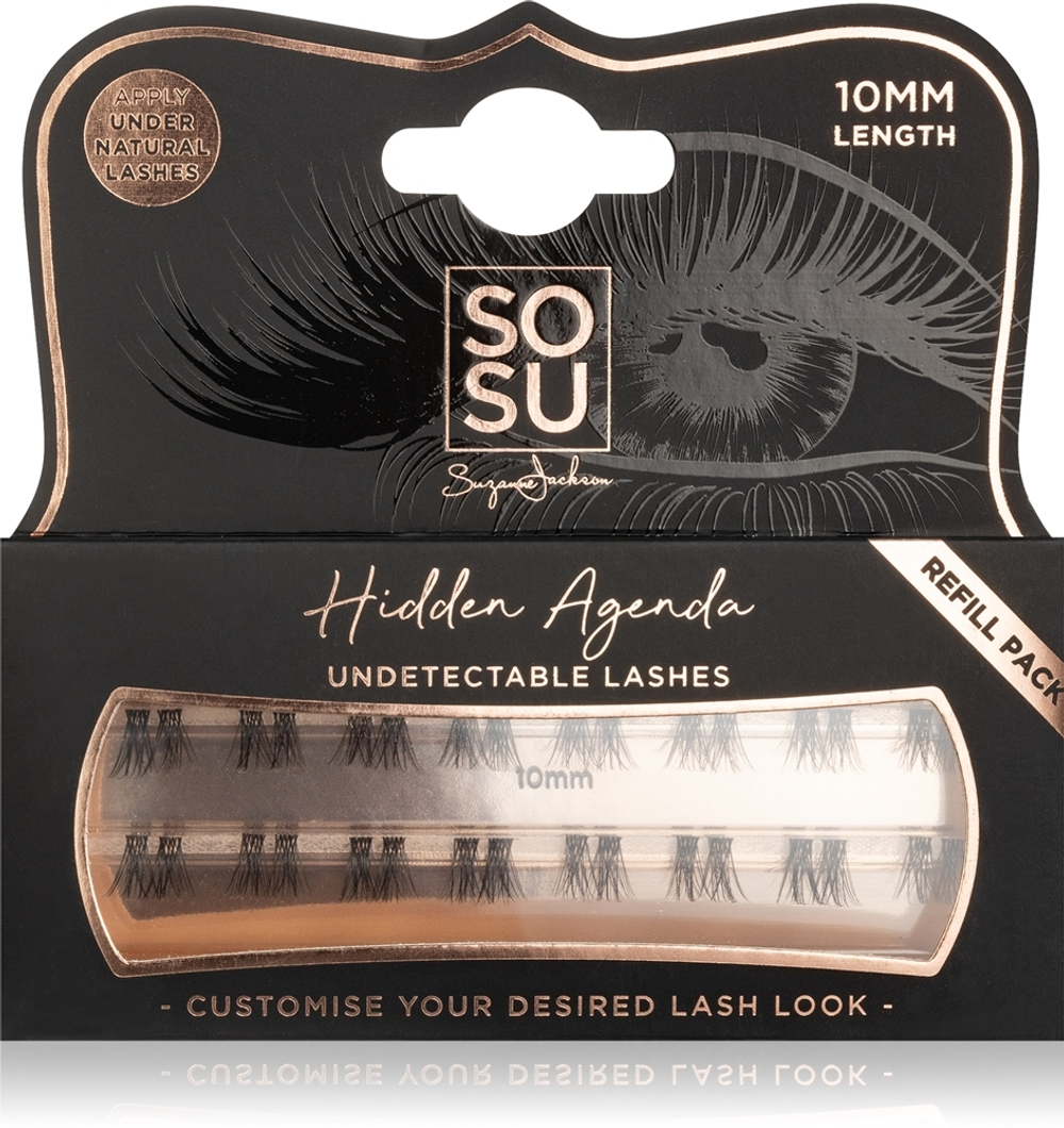 SOSU Cosmetics Hidden Agenda Undetectable Lashes - Пучки ресниц без узелков,