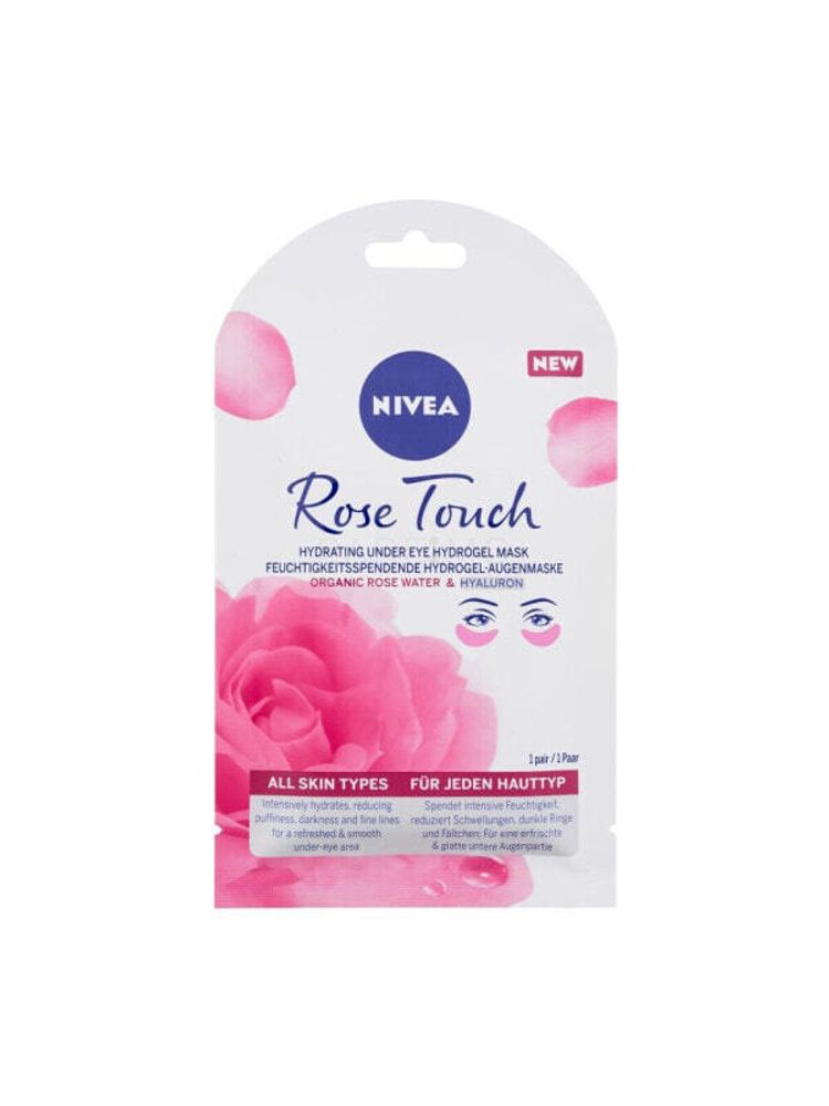 Nivea Rose Touch Hydrating Under Eye Hydrogel Mask 1 St. augenmaske für Frauen