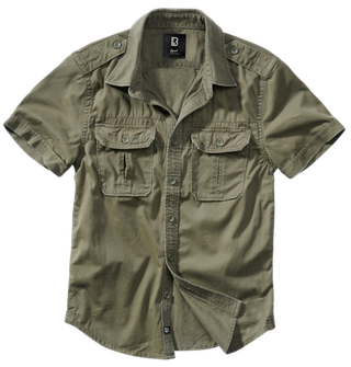 Brandit VINTAGE SHIRT SHORT SLEEVE olive