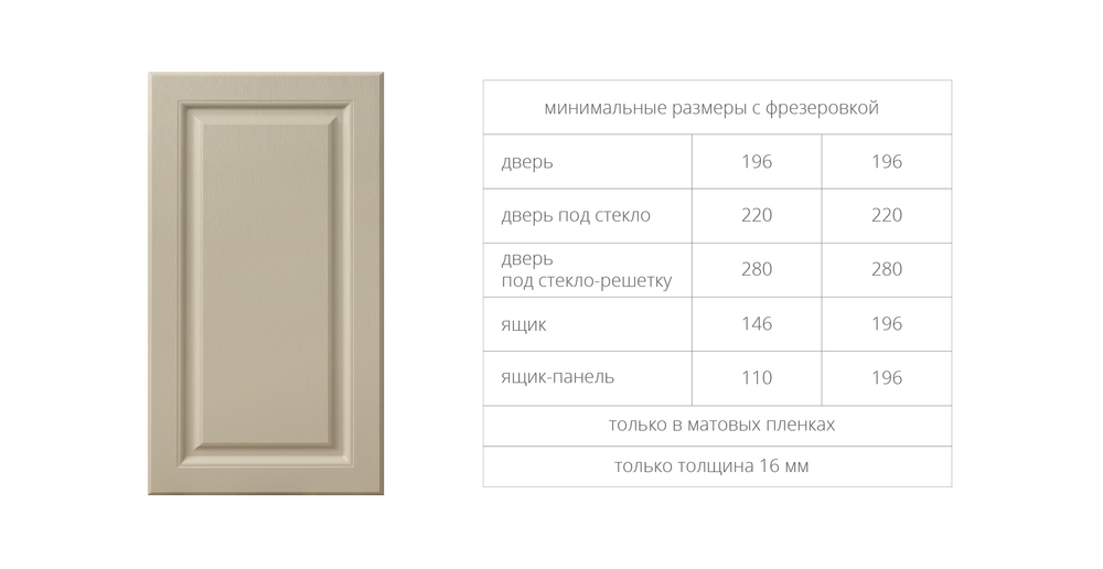 Фасад МДФ в плёнке ПВХ рис. 52