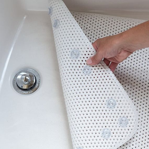 Hamam otağı üçün xalça\Bathtub mat Harry extra lonq White
