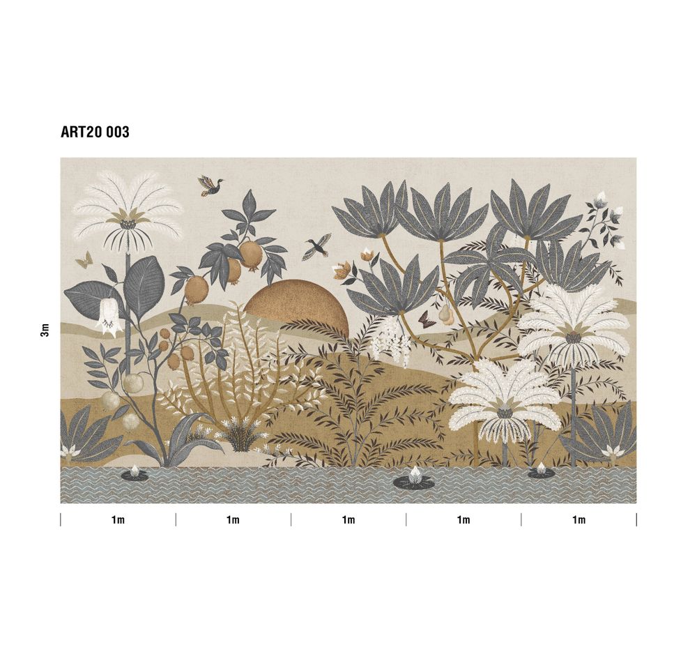 Пейзаж 2 Гранатовый оазис панно