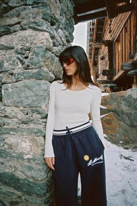 ZARA ФУТБОЛКА В РУБЧИК С ДЛИННЫМИ РУКАВАМИ, СЕРЫЙ МЕЛАНЖ