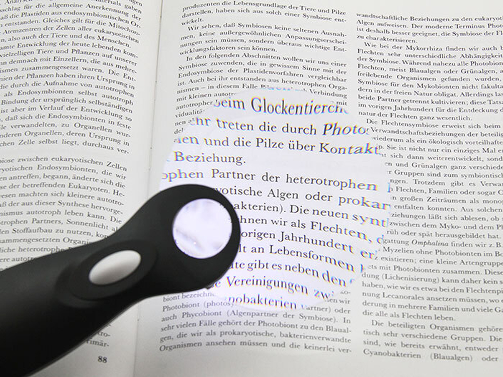 Лупа на ручке Veber 3/6х, 90 мм, с подсветкой (789-90) - фото 2