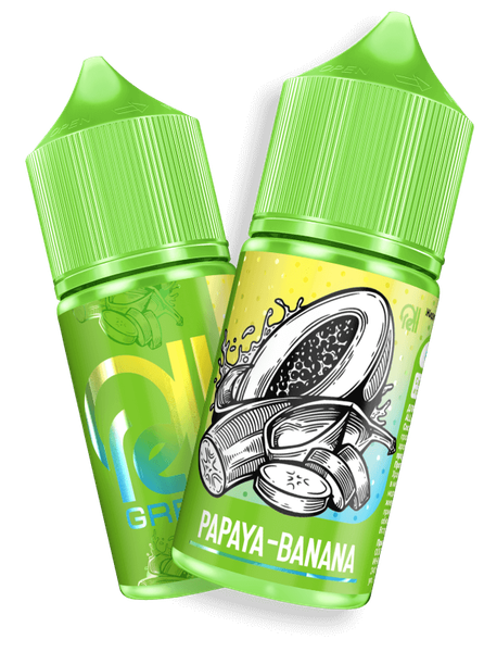 Купить Жидкость Rell Green Salt - Papaya Banana 30 мл