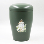 Урна для праха биоразагаемая "Эдем" зеленая